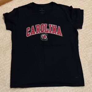 Fanatics Black T-Shirt with Red Carolina Logo
